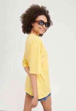 Even&Odd T-Shirt Imprimé - Yellow -Pas Cher Mode Féminine Magasin 030ae2fe042540e29173c32ceaa8d91f