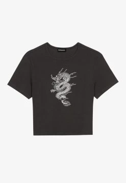 Even&Odd T-Shirt Imprimé - Anthracite -Pas Cher Mode Féminine Magasin 07e6fcbc78e146d4852827f61d52ea6f