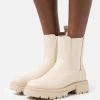 Trinity / W-19104H-3 / 704 - Beige - Bottines À Plateau - Off-White