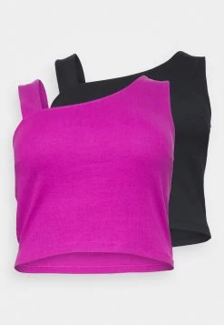 Débardeur - Black/Purple -Pas Cher Mode Féminine Magasin 0bbf2b8270cf4913b7a2c5f6654e4193