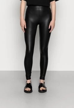 Even&Odd Wet Look Leggings - Legging - Black