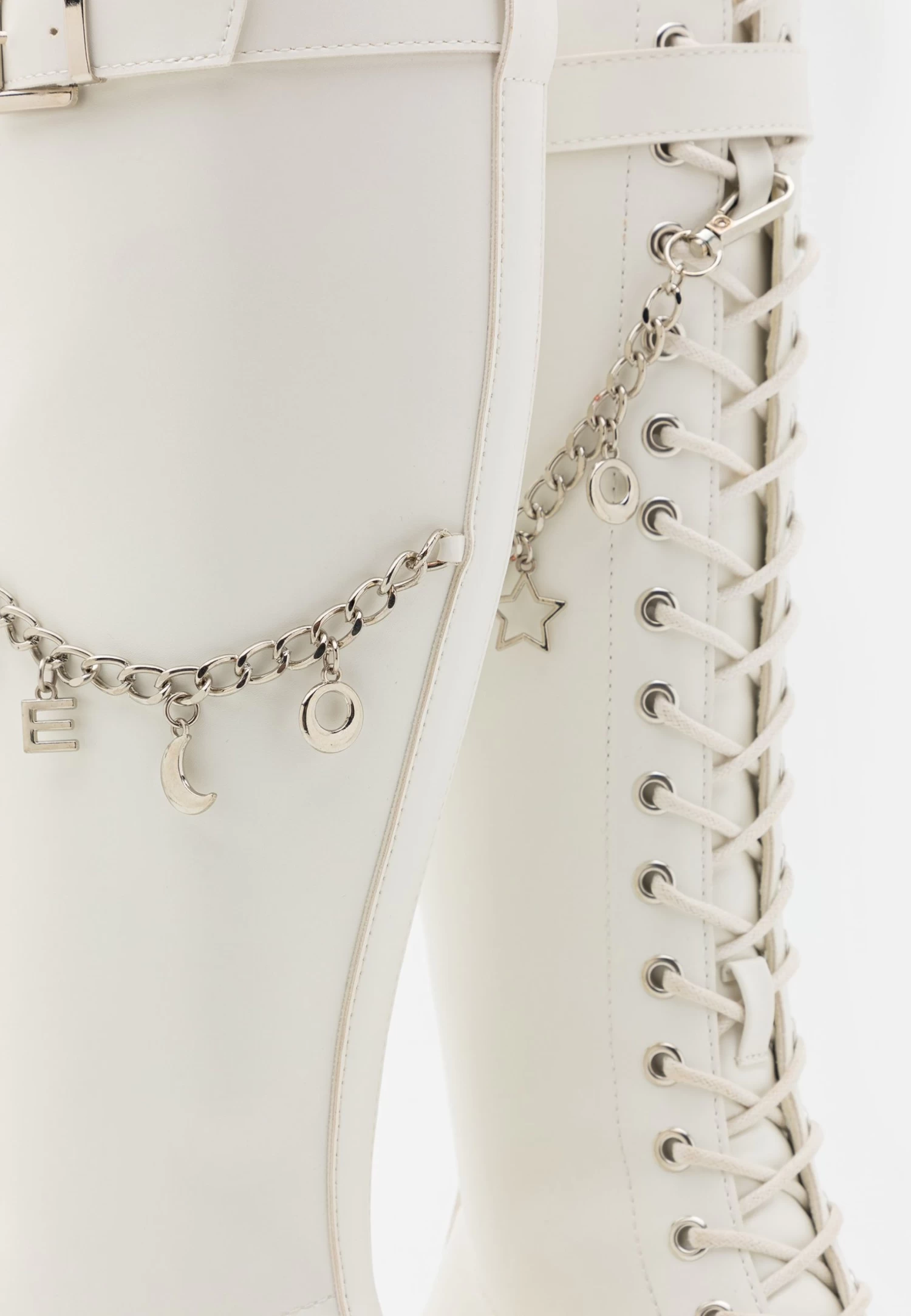 Bottes À Lacets - White 6 Bottes À Lacets - White – Image 6