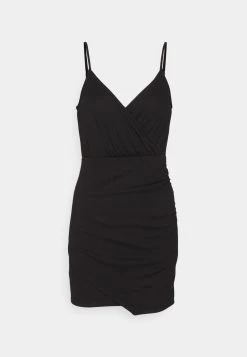 Even&Odd Strappy Warp Mini Bodycon Punto Dress - Robe Fourreau - Black -Pas Cher Mode Féminine Magasin 1aeeda312fb442ac8b5f0195c9f35d52