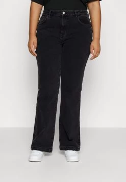 Young Washed Clean Kick Flare - Jean Bootcut - Black Denim