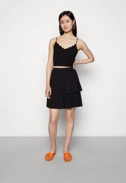 Even&Odd Jupe Trapèze - Black/Brown -Pas Cher Mode Féminine Magasin 202749c4c47840e39f850f91a0a35fb8