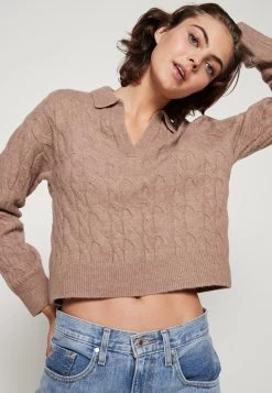 Even&Odd Pullover - Taupe -Pas Cher Mode Féminine Magasin 225311519df04f62a949a9acbc42640c