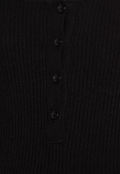 Nursing Button Placket - Pullover - Black -Pas Cher Mode Féminine Magasin 2e097f11c70944a8870f983f0a415097