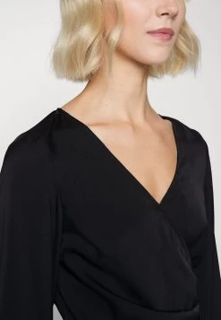 Even&Odd Woven Drape Mini Dress - Robe De Soirée - Black -Pas Cher Mode Féminine Magasin 3097bd4623c54679a0c2173e22ea3435