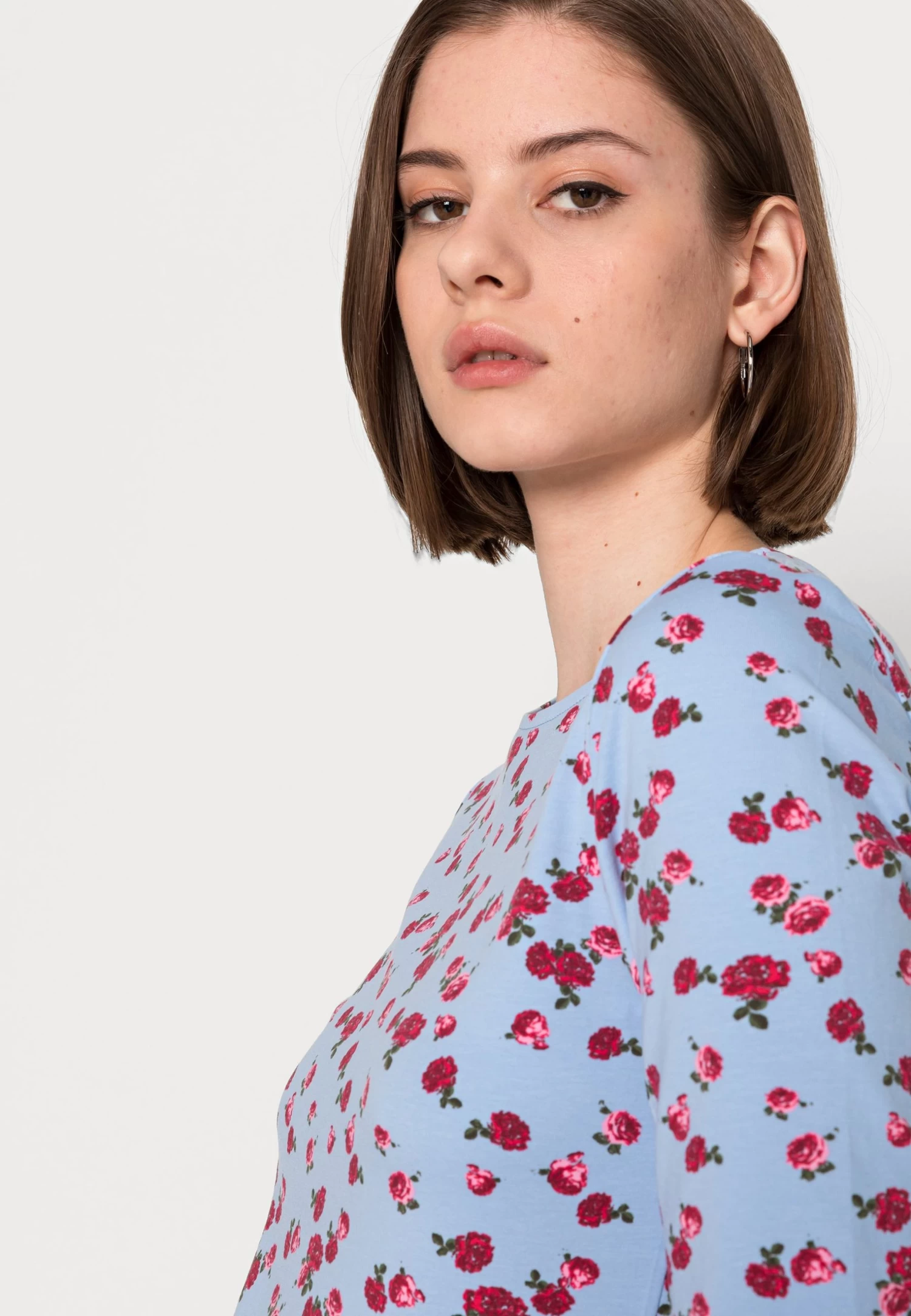 Even&Odd Robe En Jersey - Light Blue/Multi Coloured 5 Even&Odd Robe En Jersey - Light Blue/Multi Coloured – Image 5