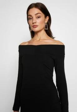 Even&Odd Basic - Off-Shoulder Mini Long Sleeves Dress - Robe Fourreau - Black -Pas Cher Mode Féminine Magasin 373c0f31993c4475b95f293b35a213d6