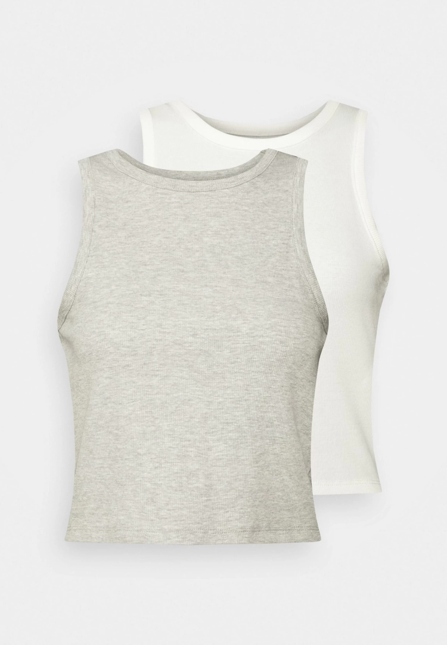 Even&Odd 2 Pack - Débardeur - White/Grey 6 Even&Odd 2 Pack - Débardeur - White/Grey – Image 6