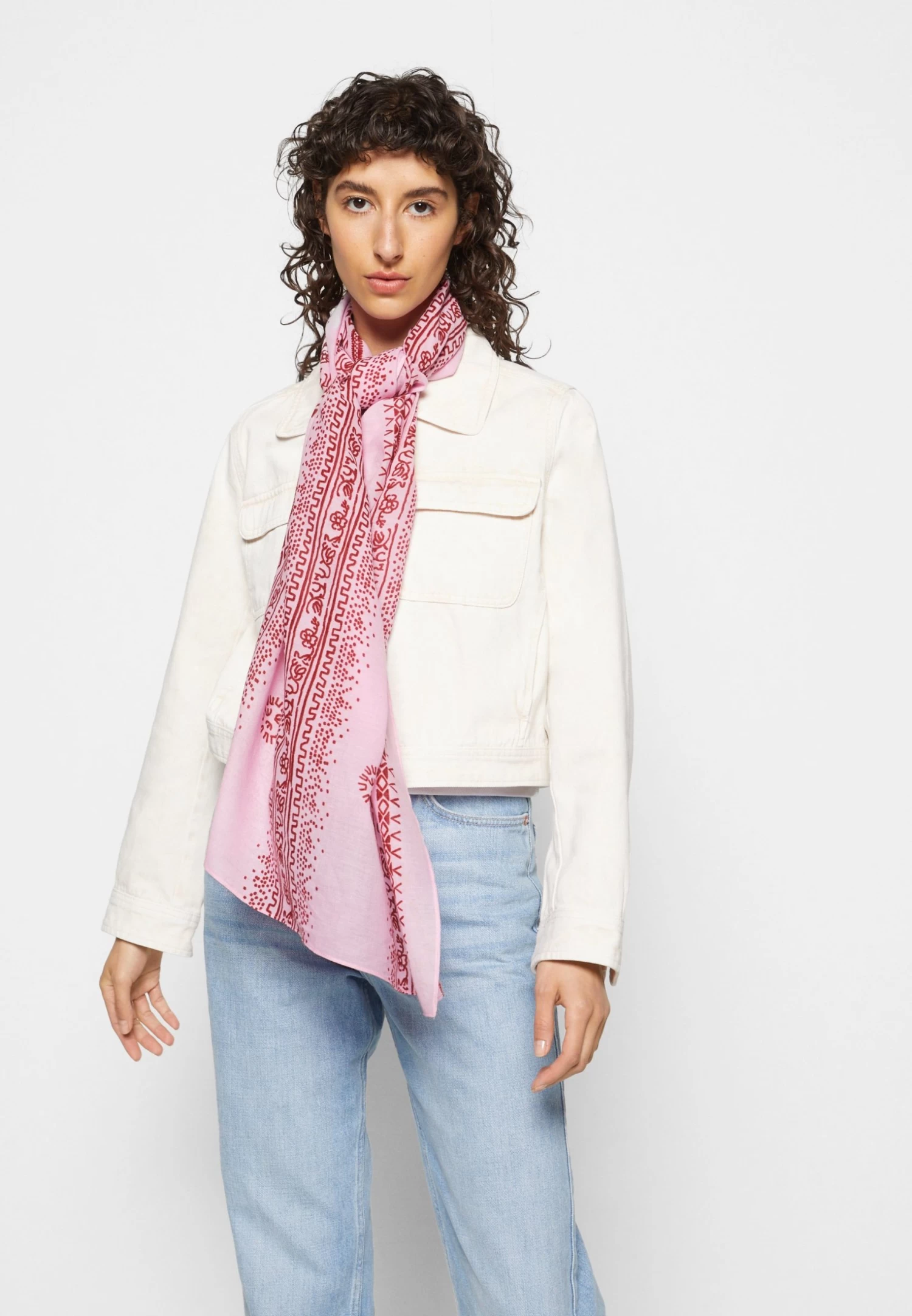 Even&Odd Écharpe - Pink/White 3 Even&Odd Écharpe - Pink/White – Image 3