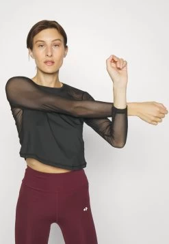 T-Shirt À Manches Longues - Black -Pas Cher Mode Féminine Magasin 55e26928af4c46fe8d96518f66c54c56