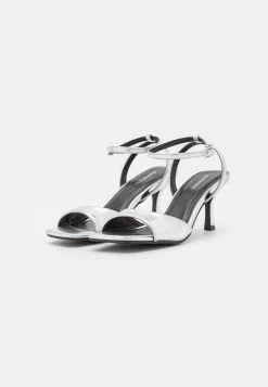 Even&Odd Sandales À Talons Hauts - Silver -Pas Cher Mode Féminine Magasin 5c3b949686a54a868b649b1fff5a4442
