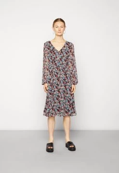 Even&Odd Robe De Jour - Black/Red/Multi-Coloured