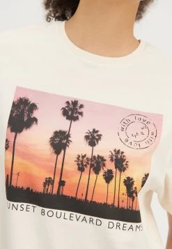 Even&Odd T-Shirt Imprimé - Off-White -Pas Cher Mode Féminine Magasin 6334c679c5b2459796c7dc876119ce86