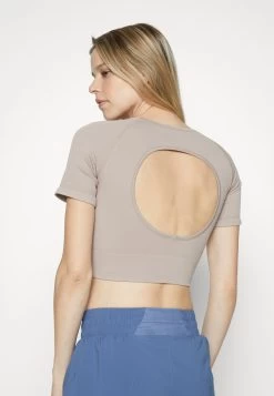 T-Shirt Imprimé - Taupe -Pas Cher Mode Féminine Magasin 6673c3da41044f848cb94d506459ad10