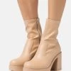 Even&Odd Bottines À Talons Hauts - Beige