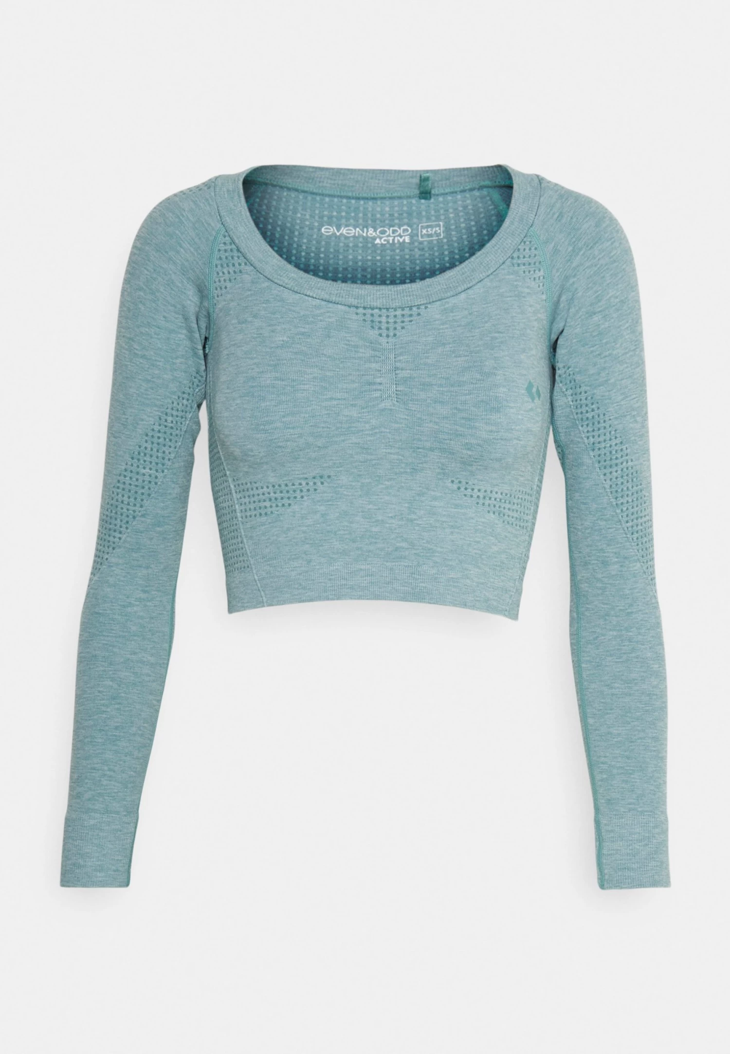 Seamless Cropped Longsleeve - T-Shirt À Manches Longues - Blue-Grey 4 Seamless Cropped Longsleeve - T-Shirt À Manches Longues - Blue-Grey – Image 4