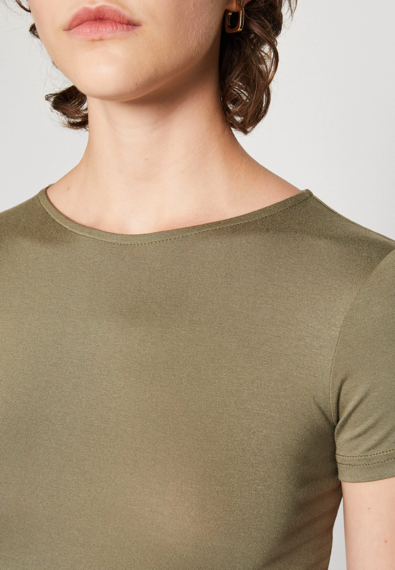 Even&Odd 2 Pack - T-Shirt Basique - White/Khaki 7 Even&Odd 2 Pack - T-Shirt Basique - White/Khaki – Image 7