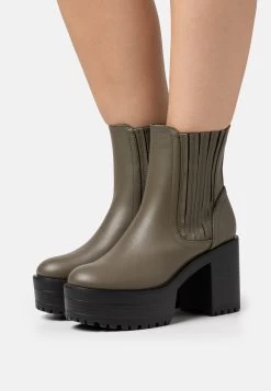 Bottines À Plateau - Haki