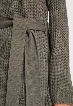 Even&Odd Loose High Neck Dress - Robe Pull - Dark Grey -Pas Cher Mode Féminine Magasin 6db3758aefd642939270815c34b56937