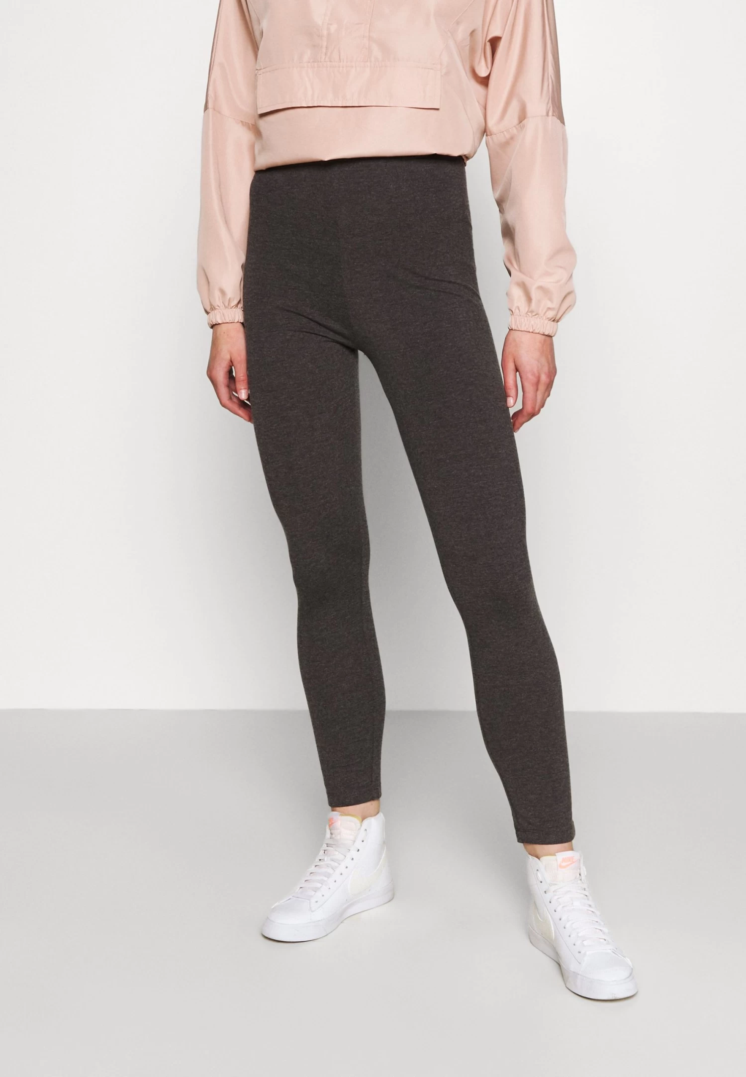 Even&Odd High Waisted Leggings 2 Pack - Legging - Black/Mottled Dark Grey 2 Even&Odd High Waisted Leggings 2 Pack - Legging - Black/Mottled Dark Grey – Image 2