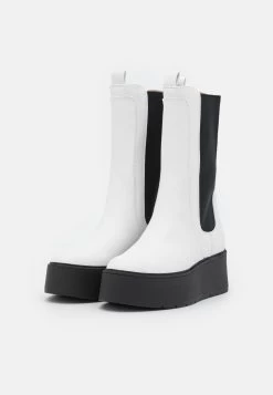 Even&Odd Bottes À Plateau - White -Pas Cher Mode Féminine Magasin 6ff099ca63374063893e2c8147753eb6