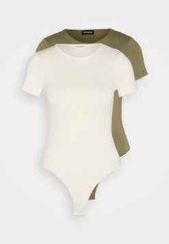 Even&Odd 2 Pack - T-Shirt Basique - White/Khaki 12 Even&Odd 2 Pack - T-Shirt Basique - White/Khaki -Pas Cher Mode Féminine Magasin 73b987bc23254ee29eba25c66e39cdf3