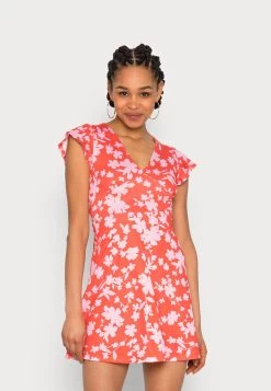 Even&Odd Robe En Jersey - Red/Pink