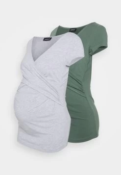 2Pack - T-Shirt Basique - Green/Mottled Light Grey 14 2Pack - T-Shirt Basique - Green/Mottled Light Grey -Pas Cher Mode Féminine Magasin 761a64fe0398478e9a22afd102367ff4