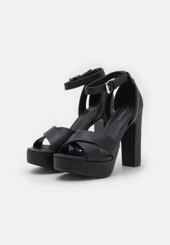Even&Odd Sandales À Talons Hauts - Black -Pas Cher Mode Féminine Magasin 9c58c1a8a1e948509038eb4435edf92e