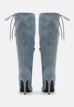 Bottes À Lacets - Blue Denim -Pas Cher Mode Féminine Magasin a1506021e8d74b33a6ea85a3c7f245b5