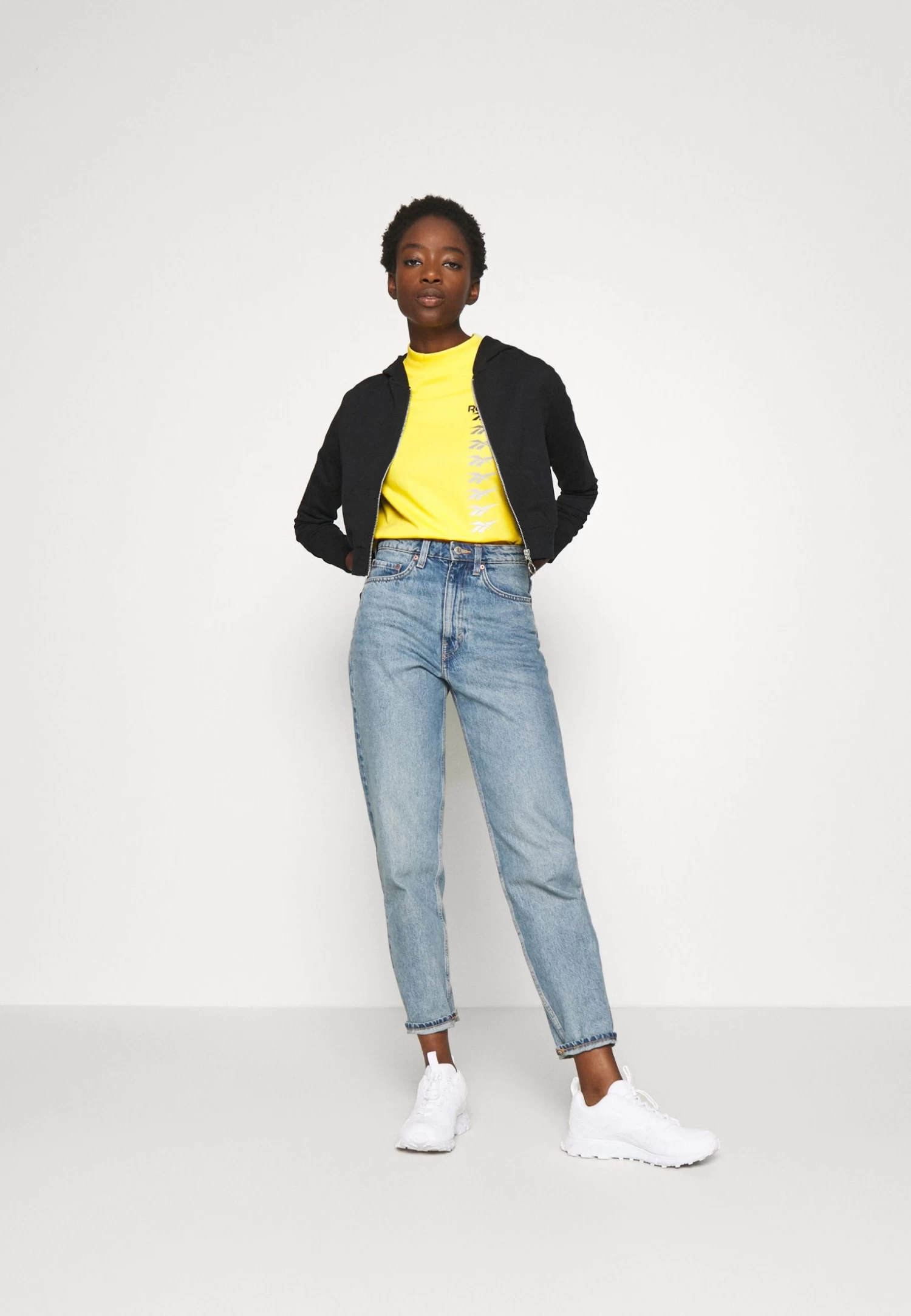 Even&Odd Sweat Zippé - Black 2 Even&Odd Sweat Zippé - Black – Image 2