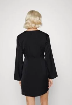 Even&Odd Woven Drape Mini Dress - Robe De Soirée - Black -Pas Cher Mode Féminine Magasin a5a5f61d55f74622a1a85afd2aa1eae4