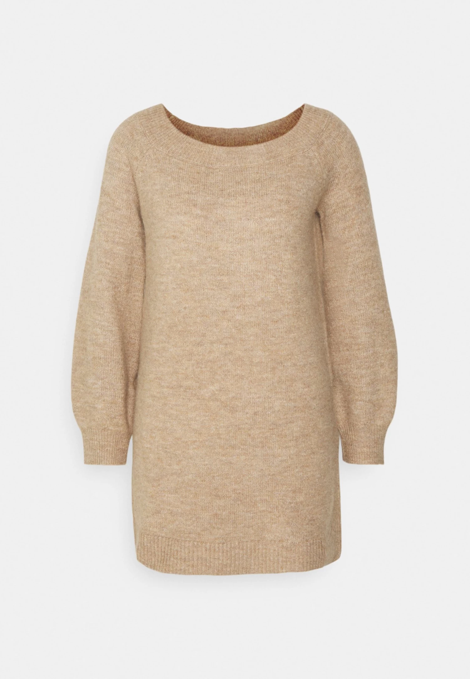 Even&Odd Schulterfrei Mini Strickkleid - Robe Pull - Camel 4 Even&Odd Schulterfrei Mini Strickkleid - Robe Pull - Camel – Image 4