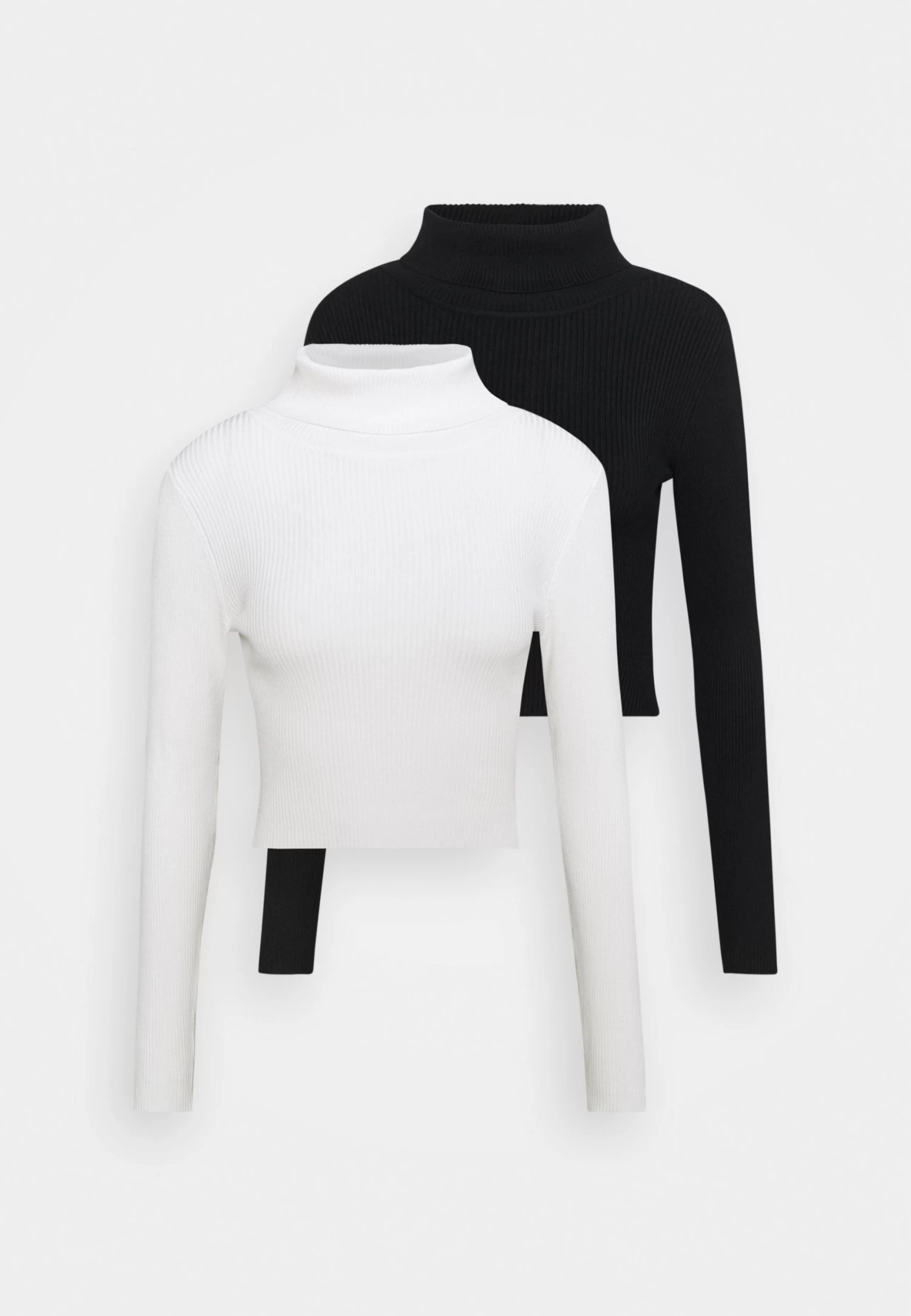 Even&Odd Cropped Turtle Neck 2 Pack - Pullover - Black/ White 6 Even&Odd Cropped Turtle Neck 2 Pack - Pullover - Black/ White – Image 6