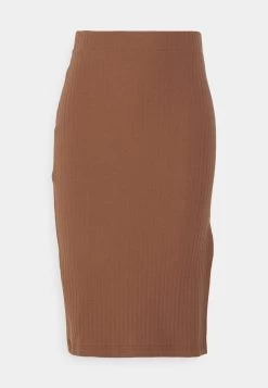Pencil Skirt With Slit - Jupe Crayon - Brown -Pas Cher Mode Féminine Magasin b010ed6b7d824afa9eca1882c1640a84