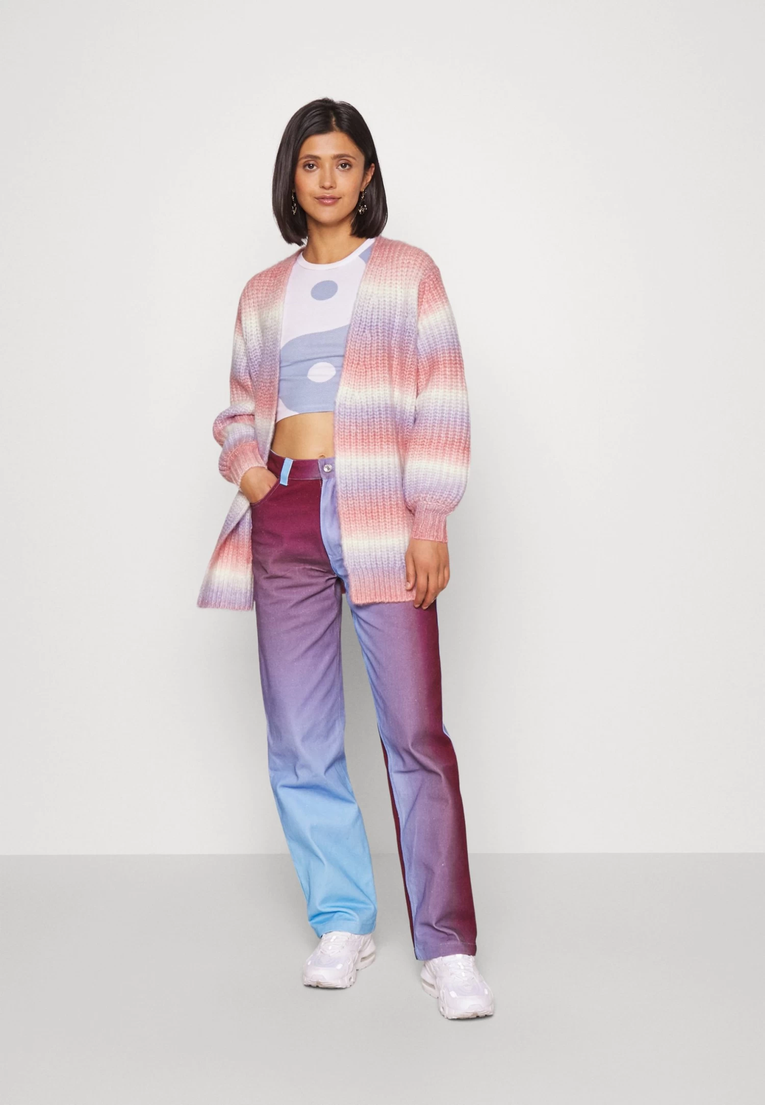 Even&Odd Gilet - Lilac/Pink/White 2 Even&Odd Gilet - Lilac/Pink/White – Image 2