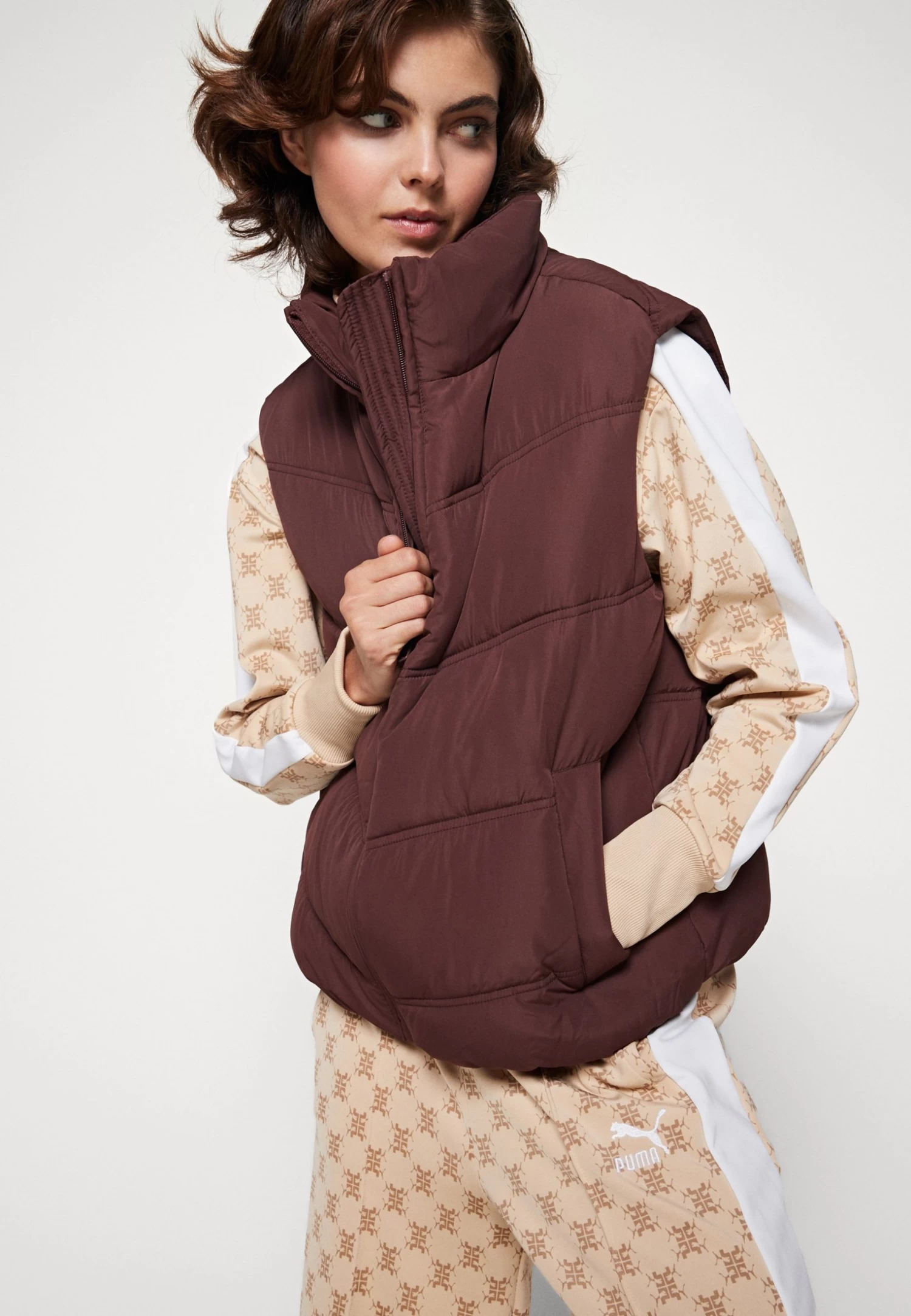 Even&Odd Veste Sans Manches - Dark Brown 4 Even&Odd Veste Sans Manches - Dark Brown – Image 4