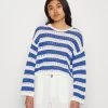Even&Odd Pullover - White/Blue