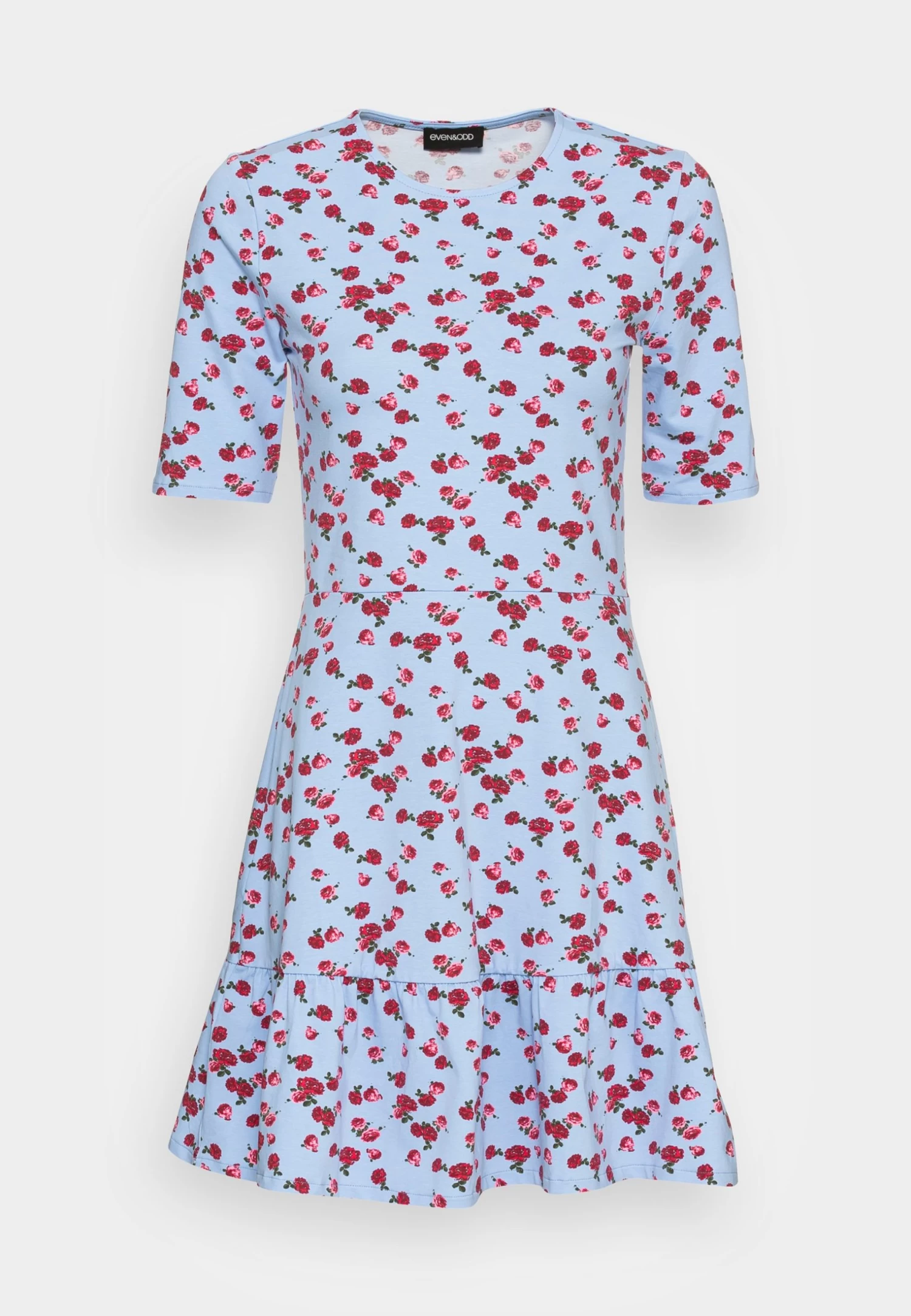 Even&Odd Robe En Jersey - Light Blue/Multi Coloured 4 Even&Odd Robe En Jersey - Light Blue/Multi Coloured – Image 4