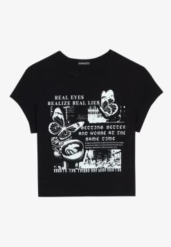Even&Odd T-Shirt Imprimé - Black -Pas Cher Mode Féminine Magasin bb505e6f8a204802a292e35b62105852