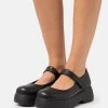 Even&Odd Leather - Ballerines - Black