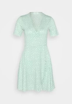 Even&Odd Robe En Jersey - Green/White -Pas Cher Mode Féminine Magasin c37bc872496d48249dc413eeb15a26b4