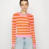 Even&Odd Pullover - Orange, Pink