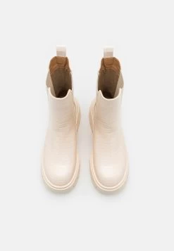 Bottines À Plateau - Beige -Pas Cher Mode Féminine Magasin c8d7ac38e7424d1cab137ecaca9baf40