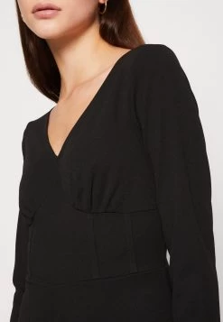 Even&Odd Wide Leg Long Sleeves Bodice - Combinaison - Black -Pas Cher Mode Féminine Magasin d8272963fe164b319e02f27977f90573