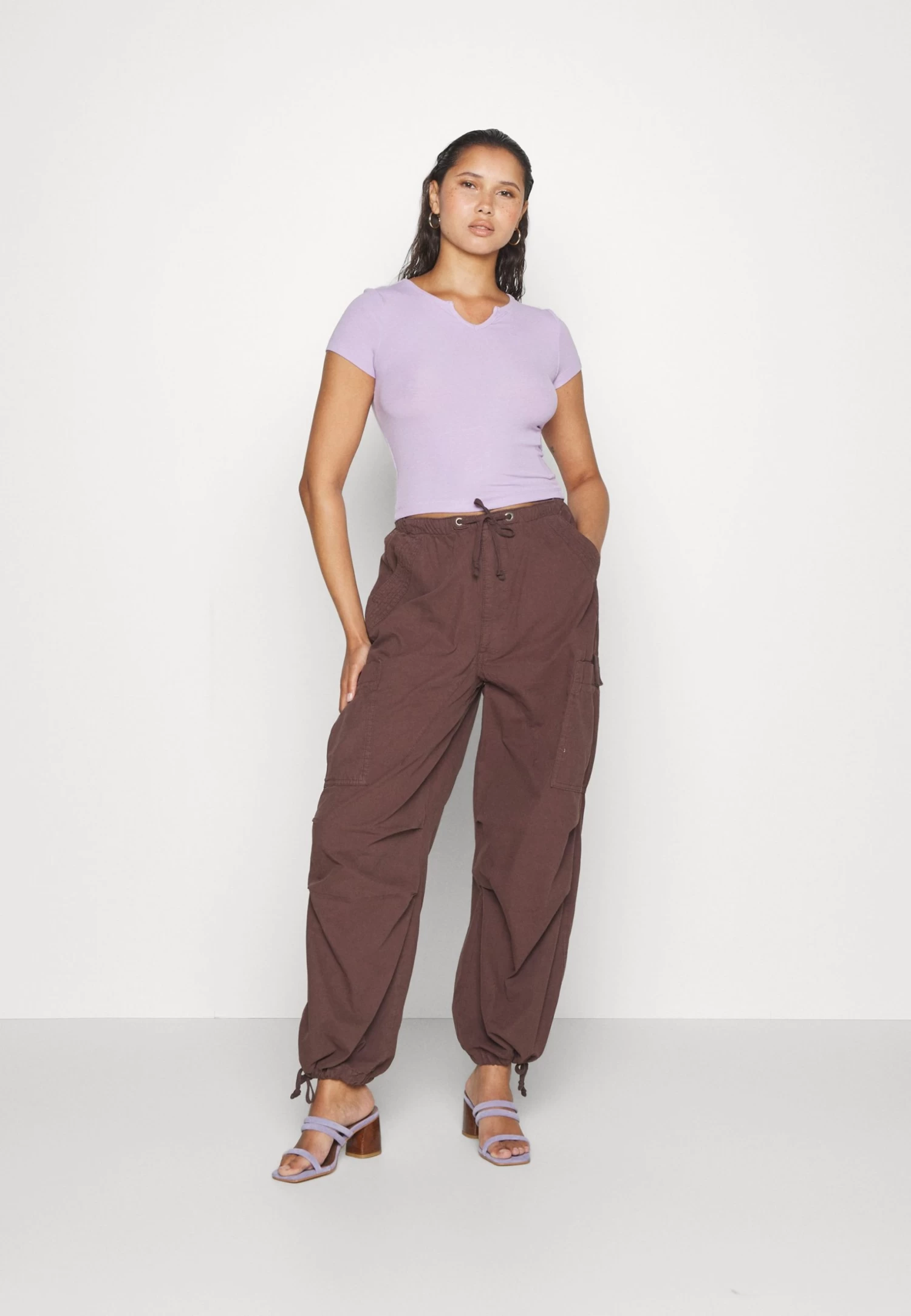 Even&Odd 2 Pack - T-Shirt Basique - Black/Purple 2 Even&Odd 2 Pack - T-Shirt Basique - Black/Purple – Image 2