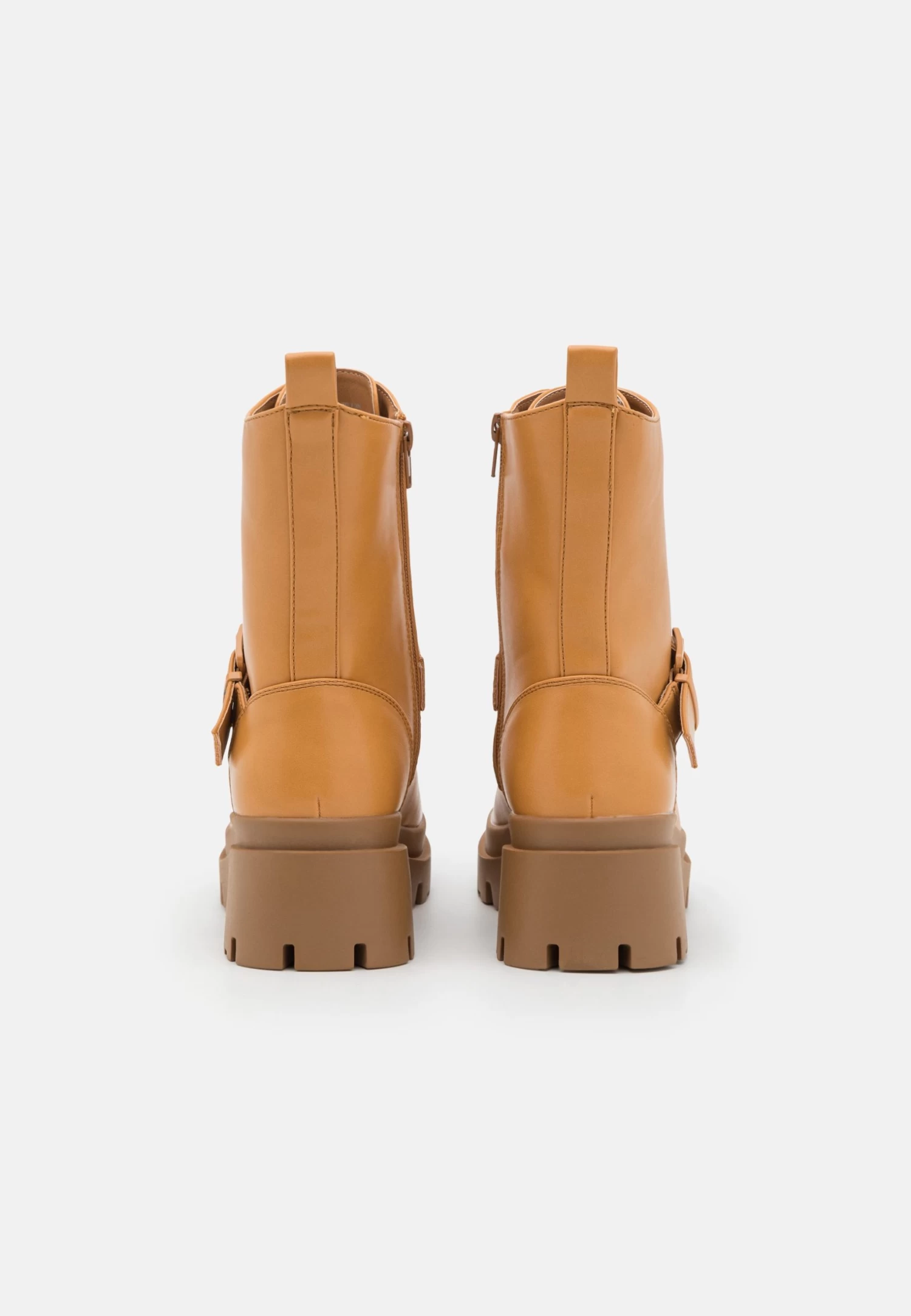 Bottines À Plateau - Cognac 4 Bottines À Plateau - Cognac – Image 4